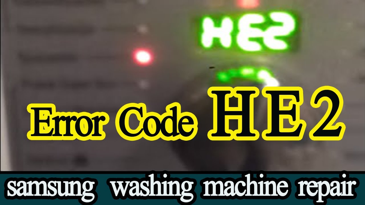 Washing machine caddy error codes list